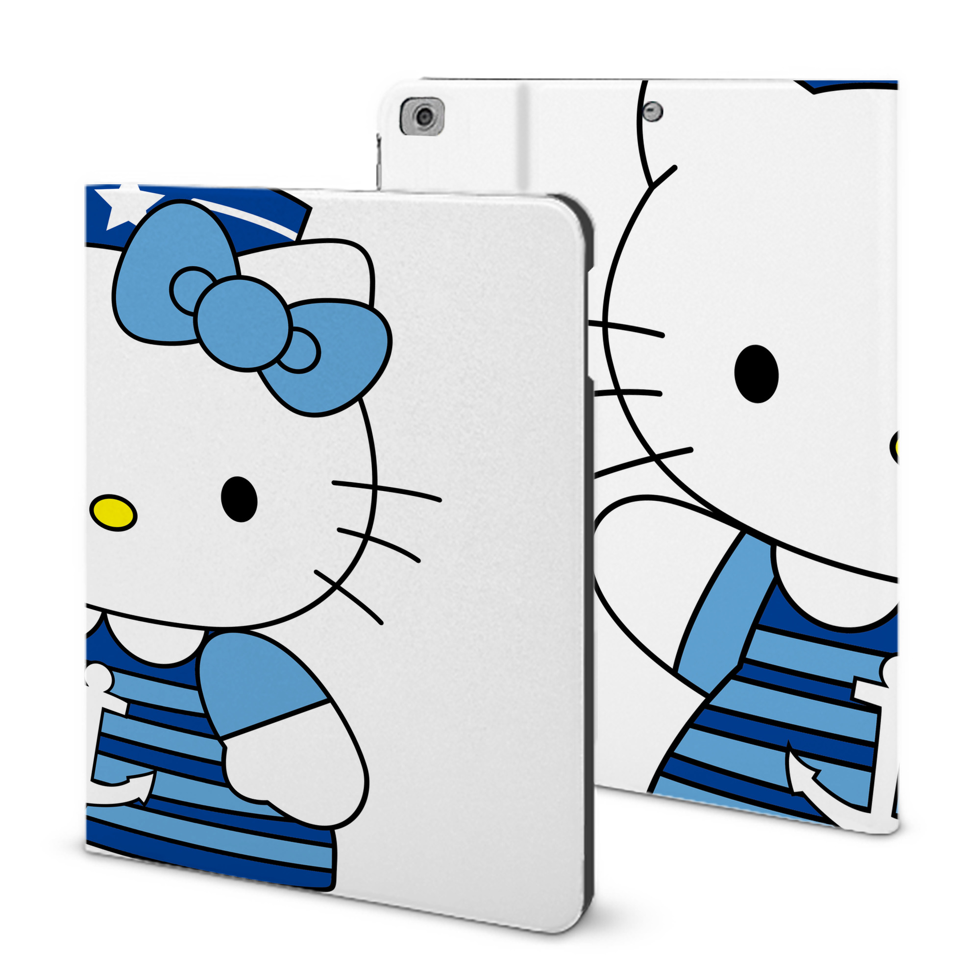 （画像用） Hello Kitty ハローキティ IPad ケース ブック型 PUレザー TPU 耐衝撃 軽量 薄型 ペン収納なし 全面保護 IPad 各モデル対応
